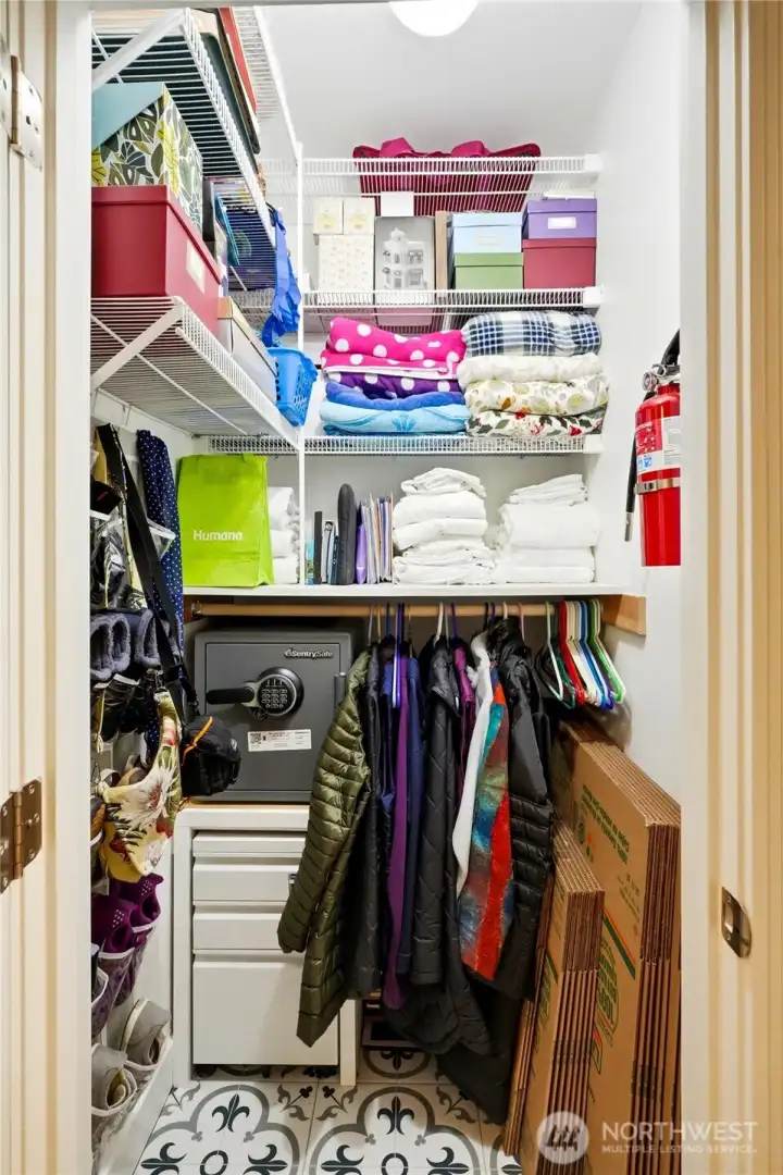 lockable storage closet. lockable storage closet.