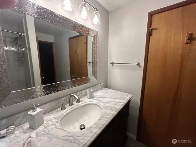upgraded bathroom