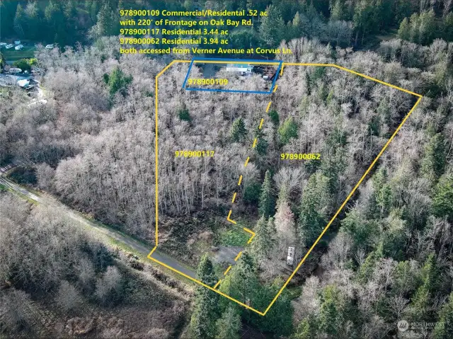 The large undeveloped parcels 978900117 and 978900062 are all set for homes with power and well (but well still needs the pump) already there and plenty of space for septic (plans on file with county.) Plenty of potential here and much of the hard work is already done! All of this is located close to the Mats Mats County Park and Boat Launch.