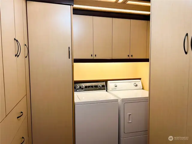 Main level bathroom and utility area.