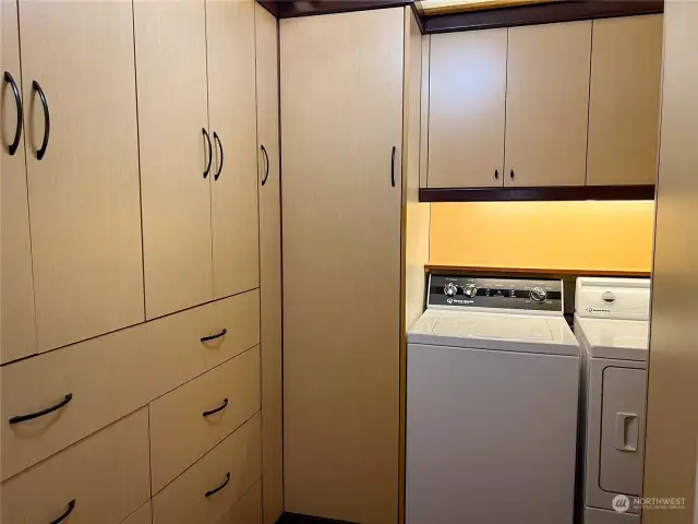 Main level bathroom and utility area.