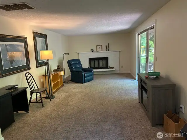 Family Room with fireplace
