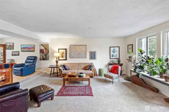Living Room with large windows