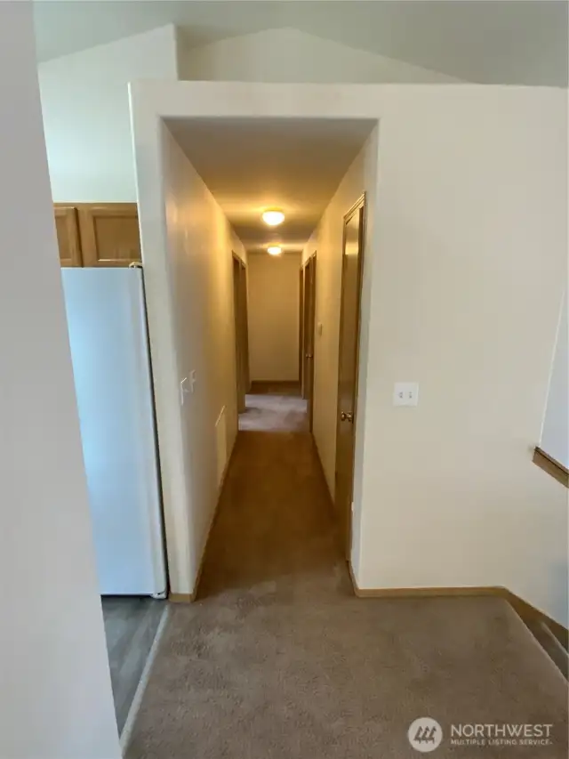 Up hallway to bath & bdrs