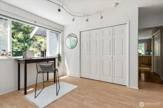 Office? Workout room? Guest bedroom  - this room off of the kitchen has served all of these functions!