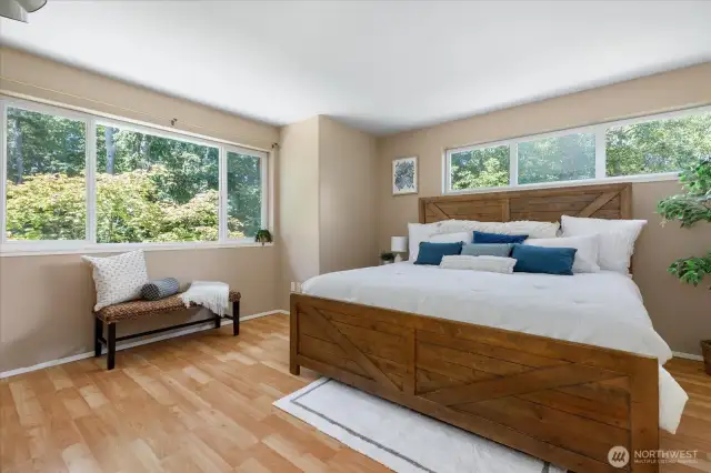 Primary suite with plenty of room for king size bed, night stands and dresser(s).