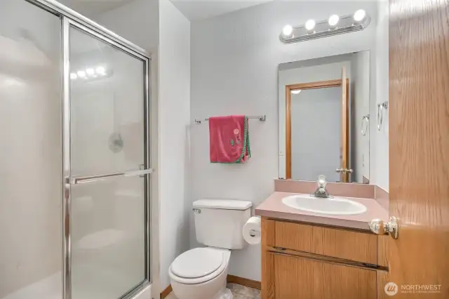 Lower level 3/4 bath