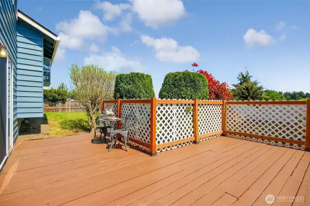 Huge deck