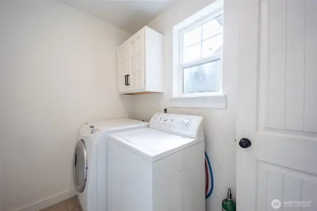 Washer and dryer upstair