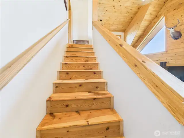 Stairs going to loft