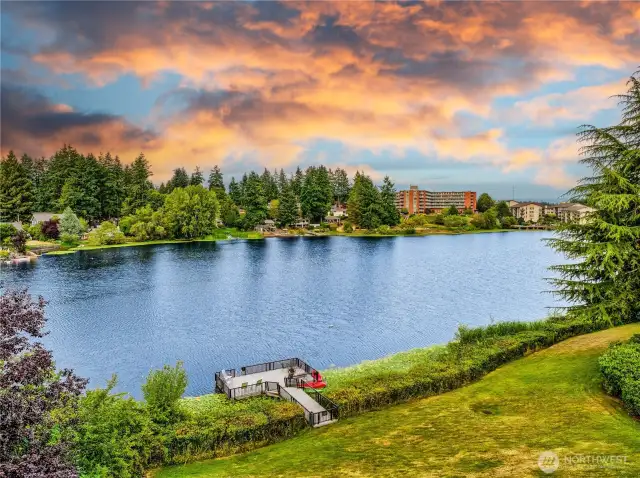 Effortless lakefront living, where every detail complements nature’s beauty, Gaze from your balcony straight to your private dock