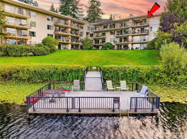 Here is your top floor corner unit!