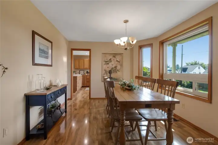 Formal Dining Room just off of the Kitchen.