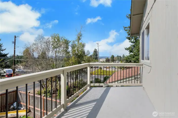 This is the deck off of the Primary Suite.