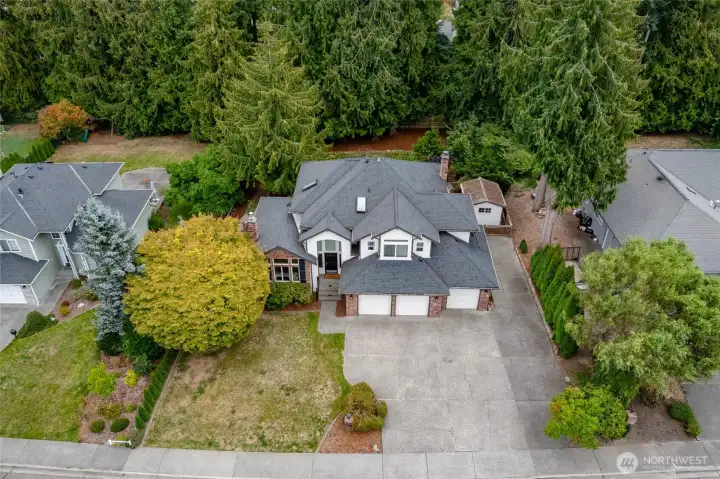 Large 1/3 acre level lot.