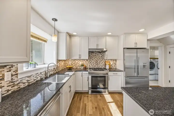 Spacious kitchen perfect for cooking and entertaining.