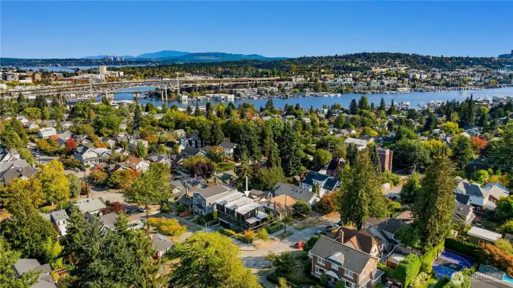 Perched above Wallingford with Lake Union just beyond, offering vibrant city-meets-neighborhood living.