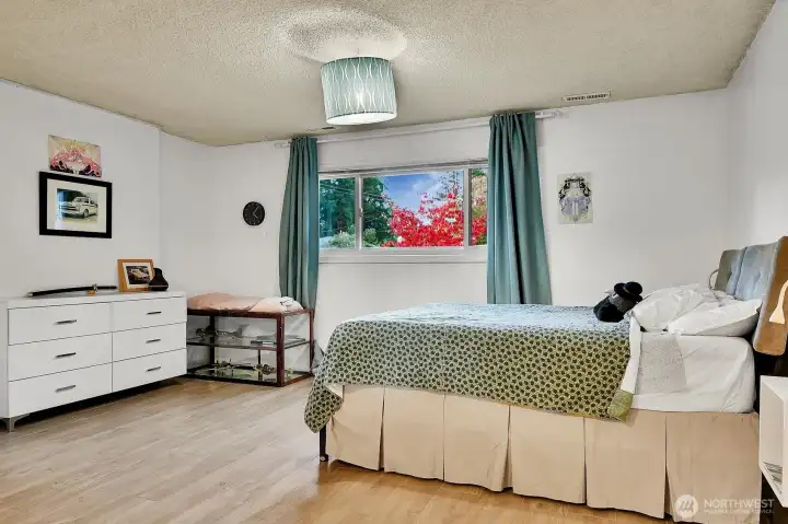 The spacious bedroom area of the lower level has plenty of room!