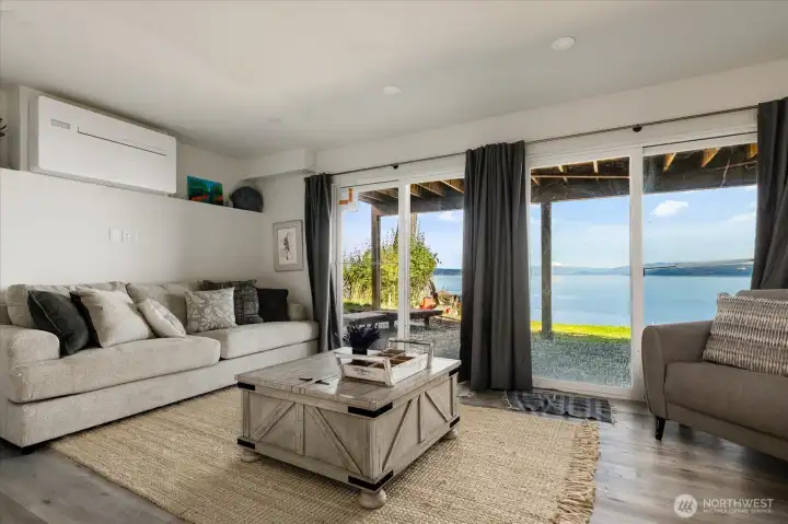 Lower Level w/Slider to the Beach