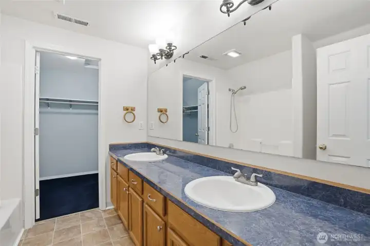 Attached Bathroom w/ Double Sinks