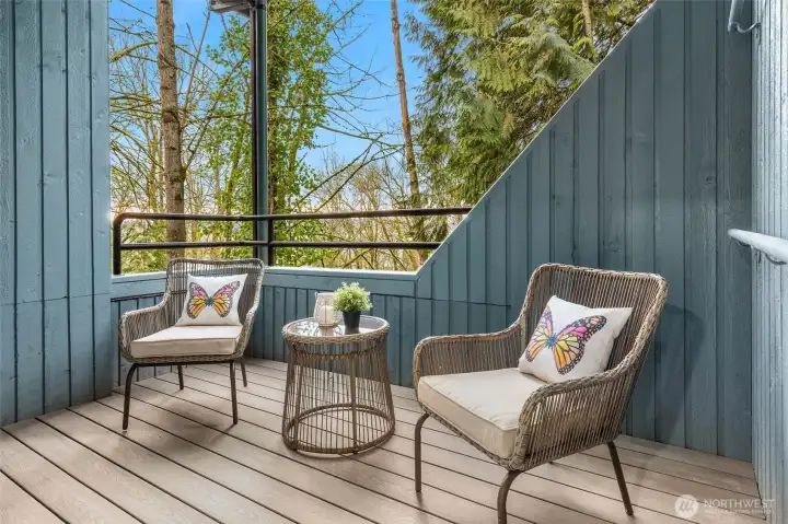 Second very private balcony off the primary suite