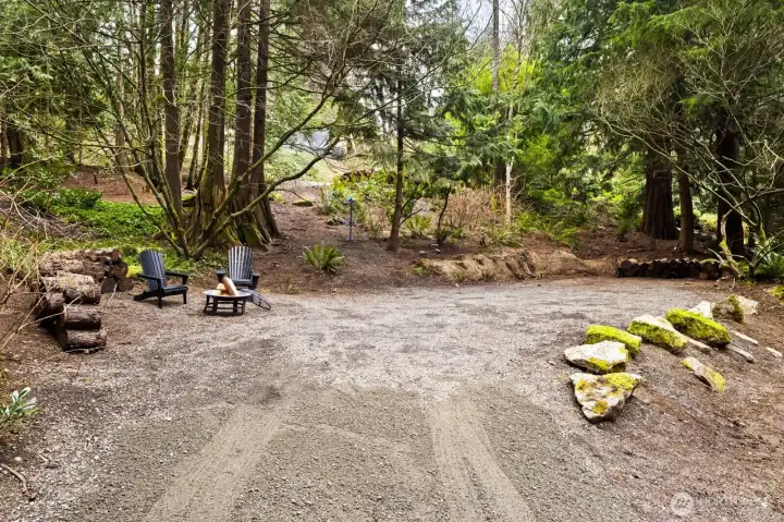 Spacious RV and boat parking with plenty of room for all your adventure gear.