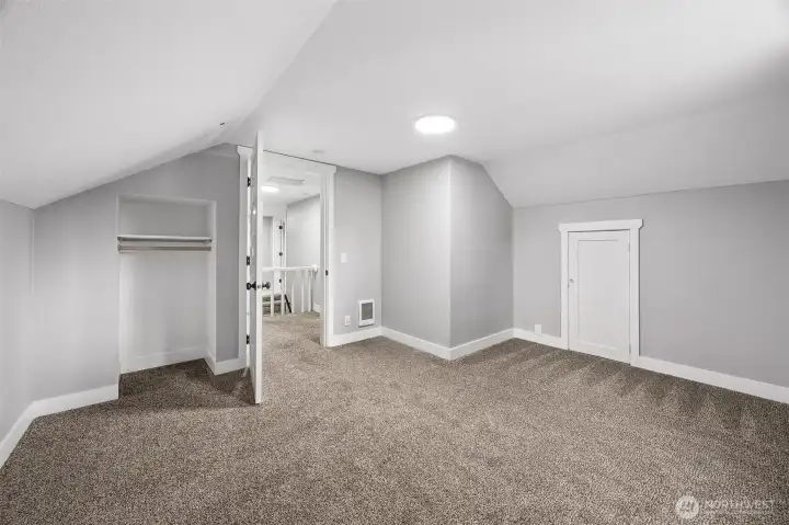 East bedroom with 3/4 bath just outside the door