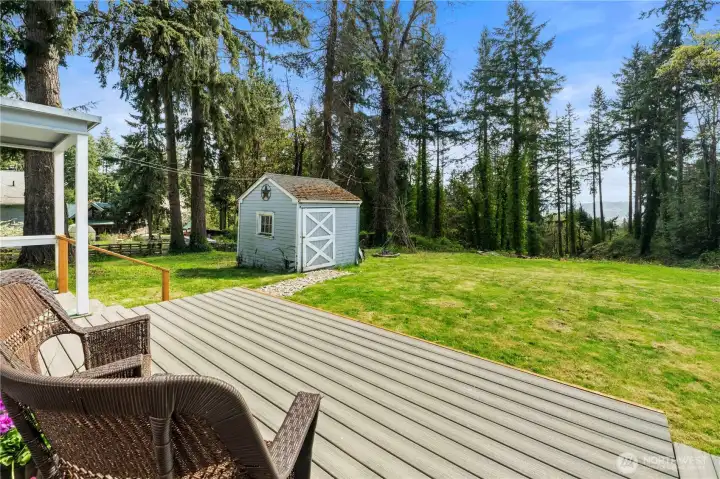 Trex deck overlooking a beautiful view