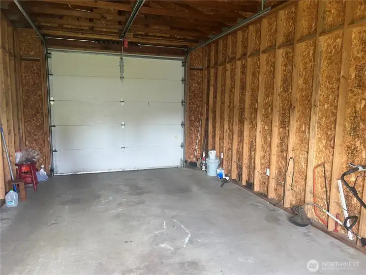 Interior of garage