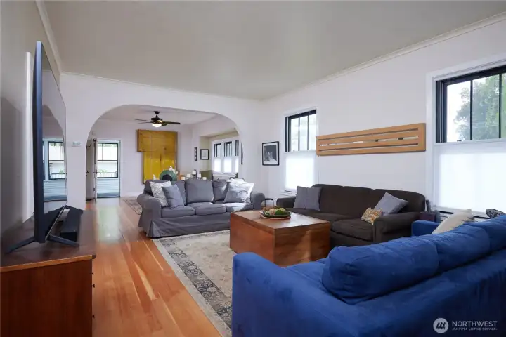 living & dining rooms