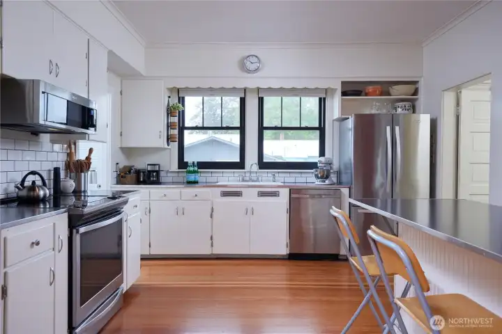 Kitchen looking west