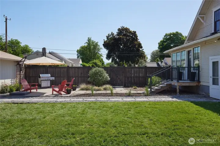 Back yard view east