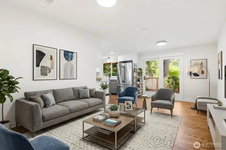 Family Room - virtually staged Family Room - virtually staged