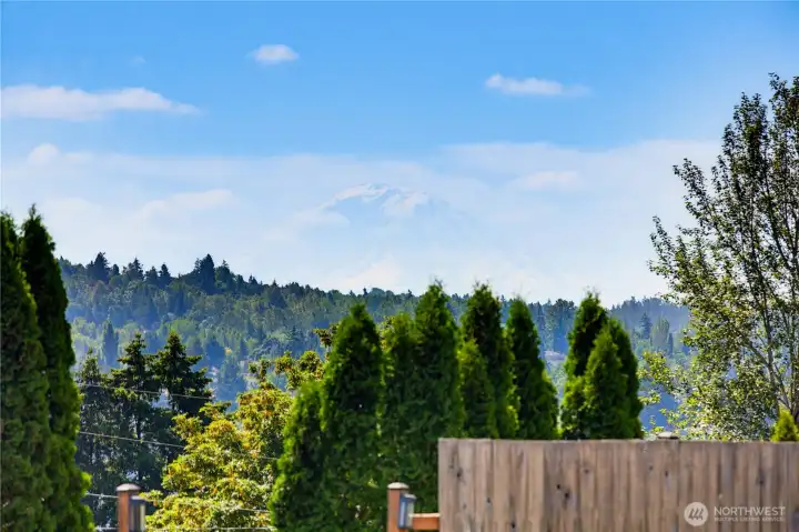 Full Mount Rainier View from back yard!