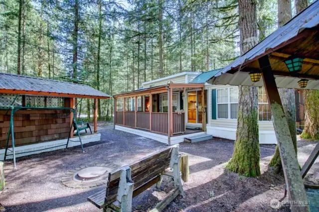 Great lot with shed, gazebo and greenspace