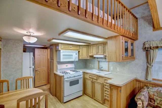 Kitchen and dining view