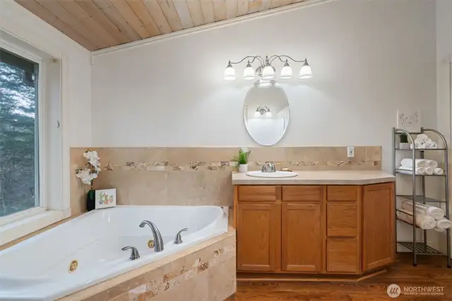 Guest House Bath with soaking dub