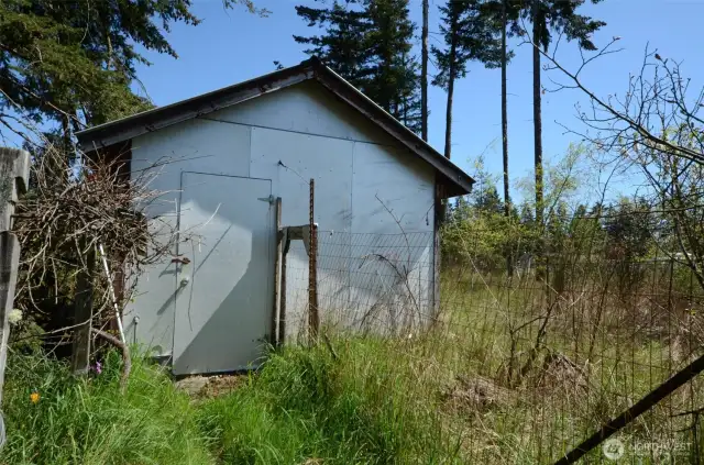 Chicken shed and storage