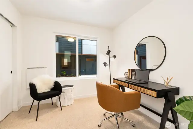 Lower Level Bedroom (staged as home office)