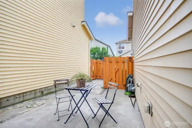 Low maintenance backyard