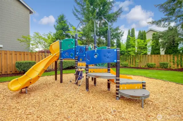 Neighborhood playground as well as a 10 acre park a few blocks away