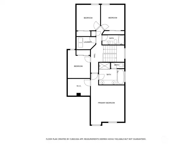 Upstairs floor plan