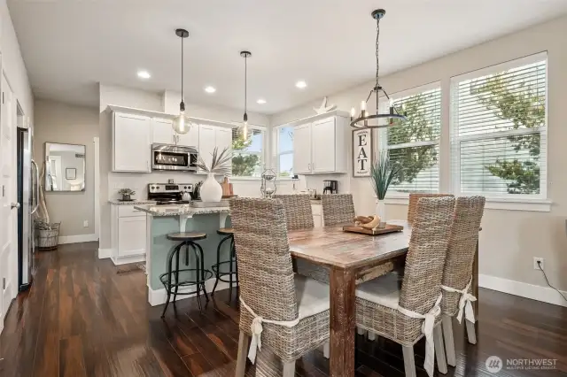 Large windows for natural light.