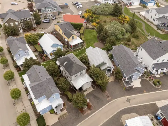 HOA handles yard maintenance and all green space maintenance.