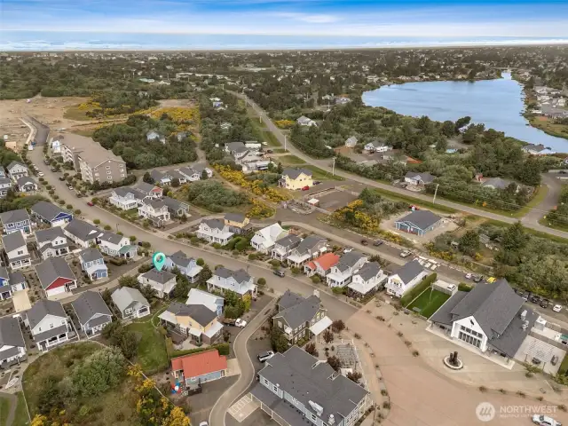 Bike riding, morning jogs, evening strolls are all possible with full sidewalks and streetlights throughout Oyhut Bay.
