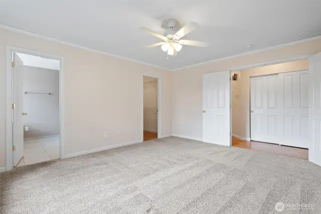 Primary Bedroom with French Doors and Ensuite