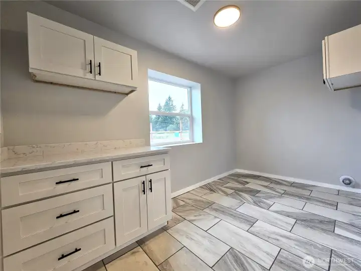 Sunny & Spacious Laundry Room!