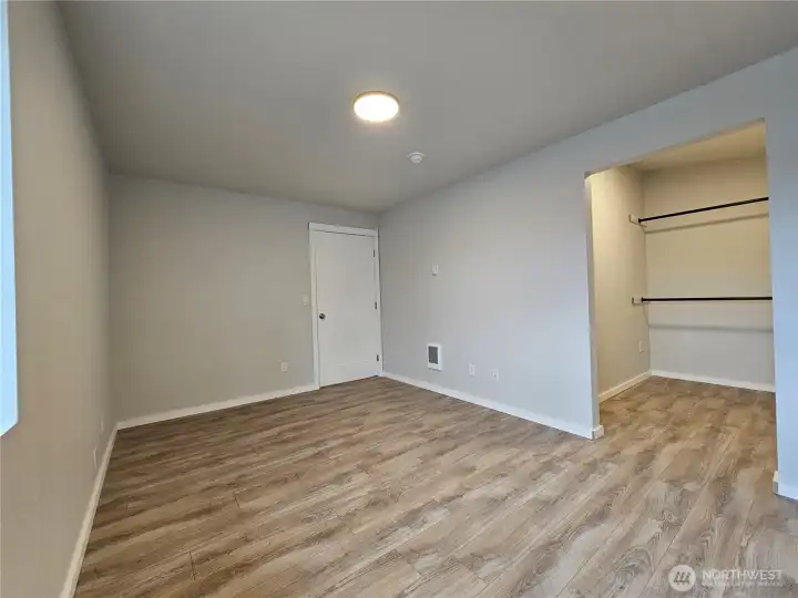 Master Bdrm with big Walk in closet