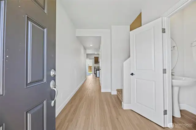 New plank flooring