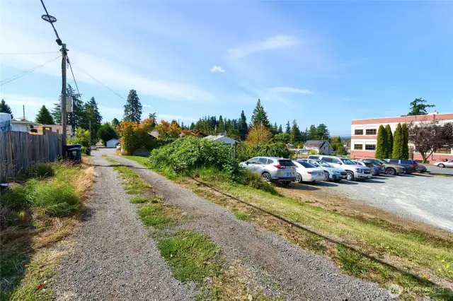 Alley access.